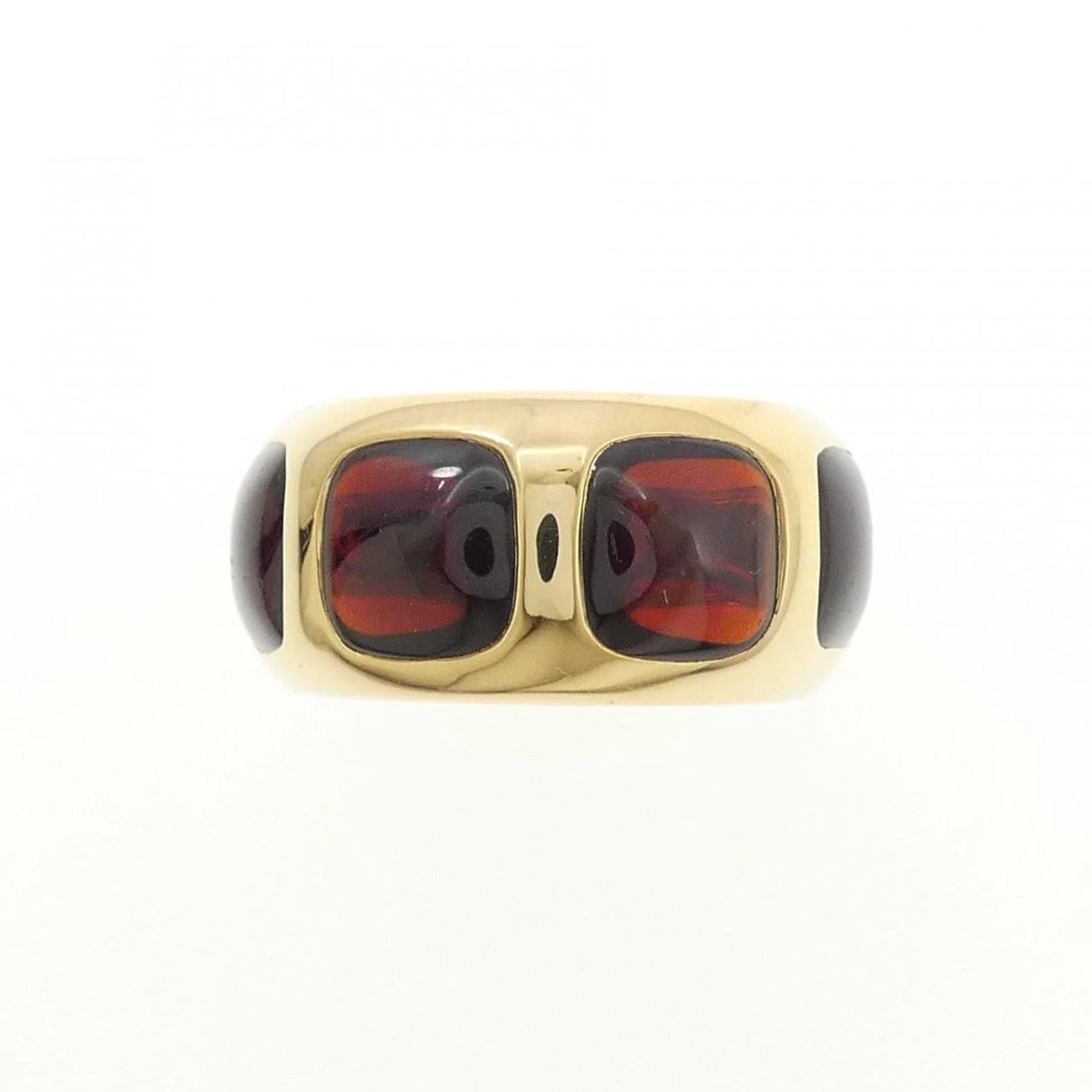 POMELLATO GARNET RING: Pomellato Garnet Ring Brand: Pomellato Type/Style: Pomellato Ring Material: 750 yellow gold, Main Stone Garnet Color: YELLOW GOLD Size: US6 1/4 Accessories: None Accessories Notice: When p