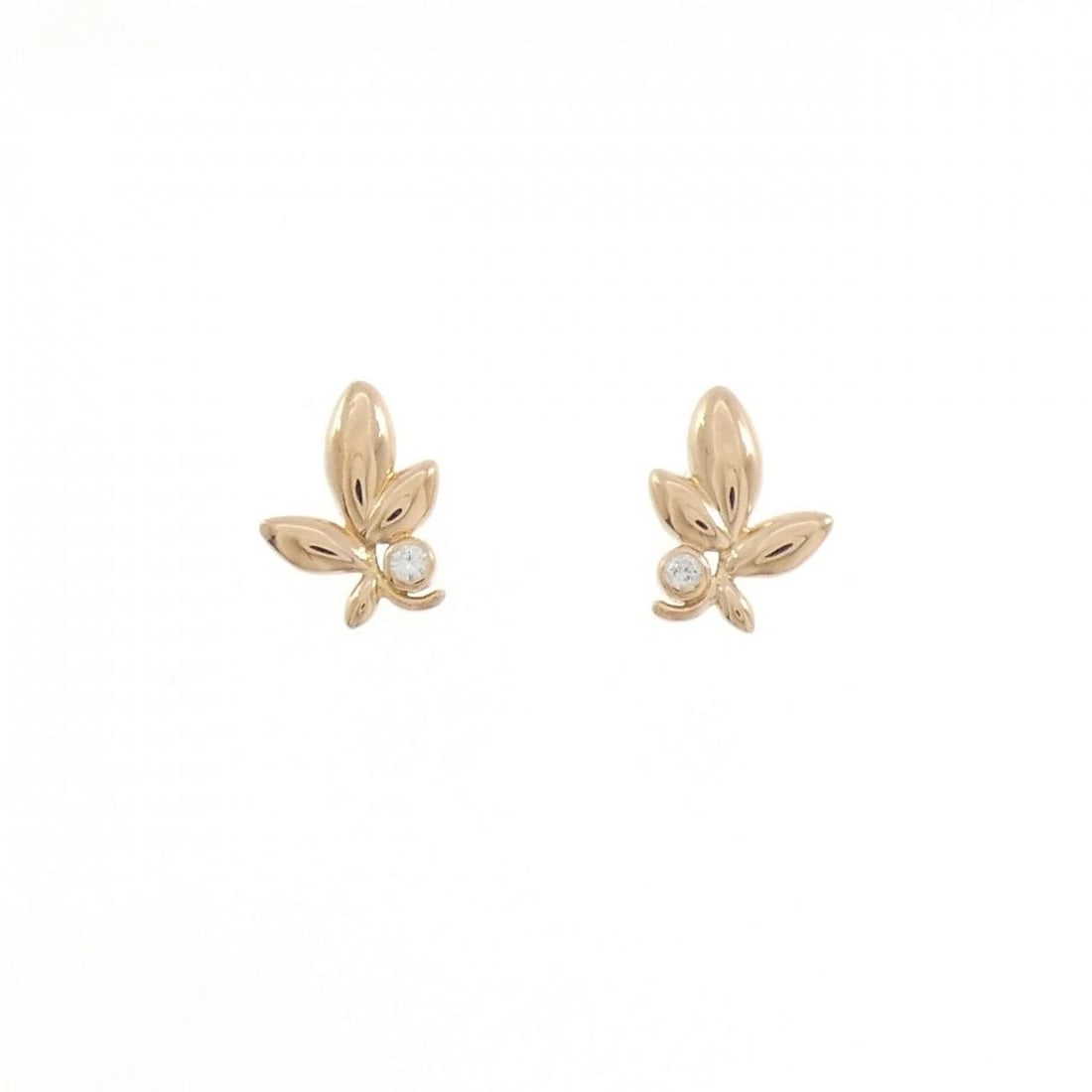 TIFFANY & CO. OLIVE LEAF PIERCE: TIFFANY & Co. Olive Leaf Pierce Brand: TIFFANY&Co. Type/Style: TIFFANY&Co. Pierce/Earring Material: 750 Pink Gold, Main Stone Natural Color: PINK GOLD Size: Actual Size Approximate dimensions (height 