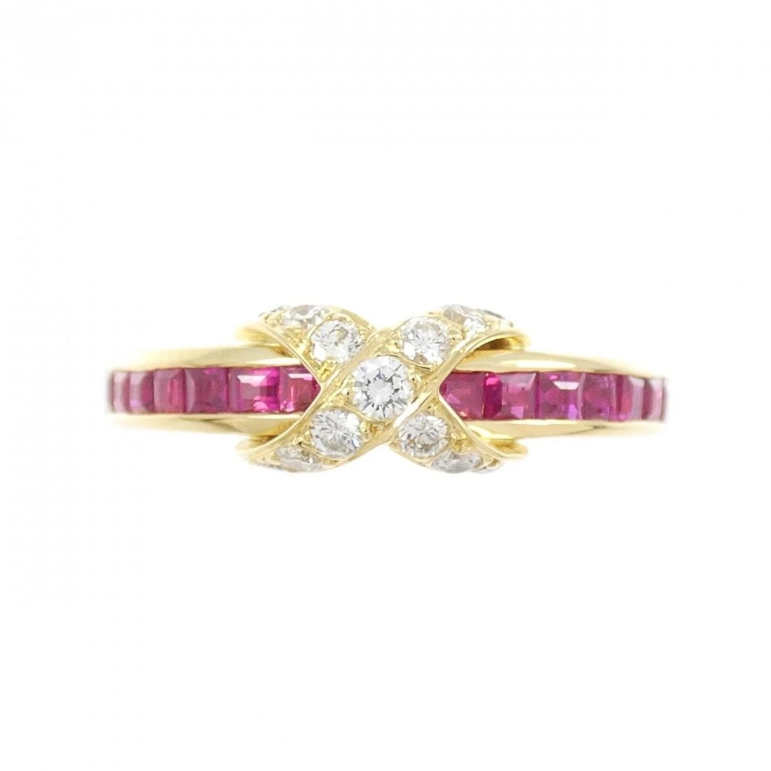 TIFFANY & CO. SIGNATURE RING: TIFFANY & Co. Signature Ring Brand: TIFFANY&Co. Type/Style: TIFFANY & Co. Ring Material: 750 yellow gold, Main Stone Ruby Color: YELLOW GOLD Size: US7 Accessories: None Accessories Notice: