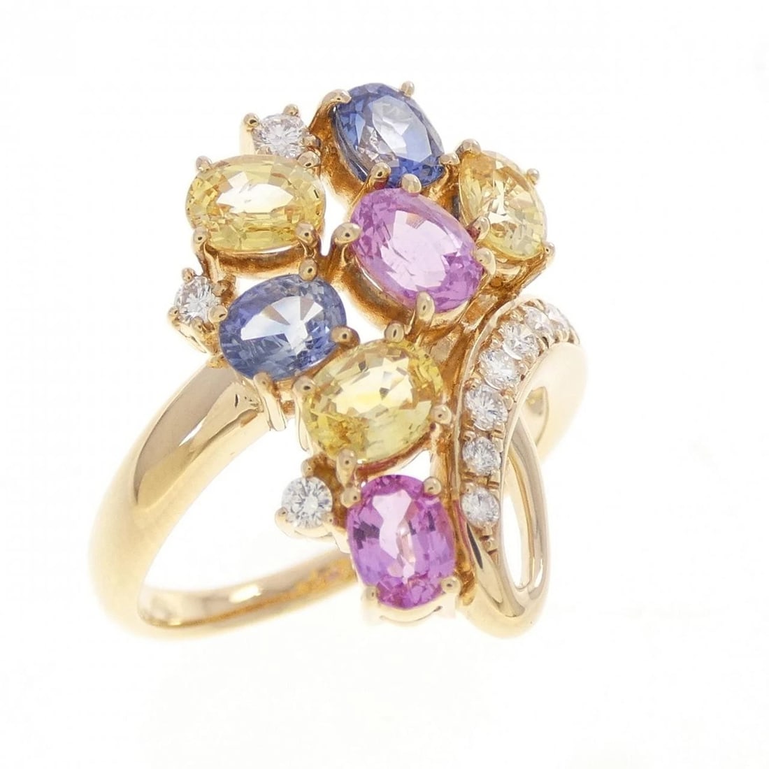 TASAKI SAPPHIRE RING: Tasaki Sapphire Ring Brand: TASAKI Type/Style: Tasaki Ring Material: K18 yellow gold, Main Stone Sapphire Color: yellow gold Size: US5 3/4 Accessories: None Accessories Notice: When purchasing