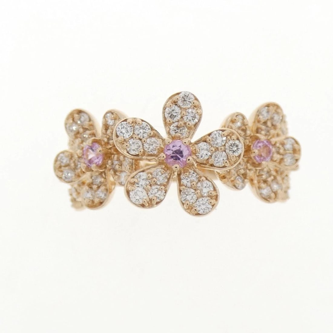 PONTE VECCHIO SAPPHIRE RING: Ponte Vecchio Sapphire Ring Brand: Ponte Vecchio Type/Style: Ponte Vecchio Ring Material: K18 Pink Gold, Main Stone Sapphire Color: PINK GOLD Size: US5 3/4 Accessories: None Accessories No