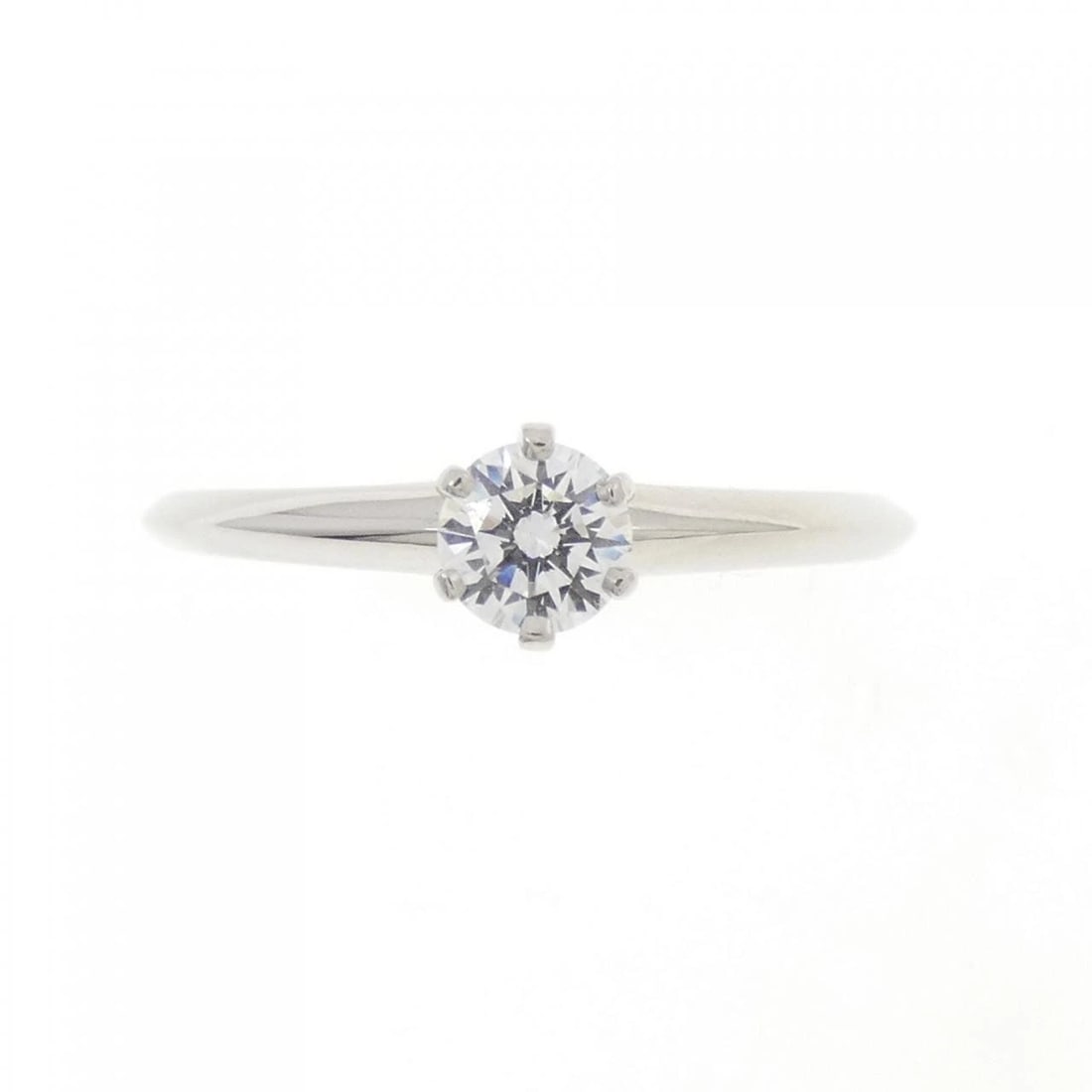 TIFFANY & CO. CLASSIC SOLITAIRE RING: TIFFANY & Co. Classic Solitaire Ring Brand: TIFFANY&Co. Type/Style: TIFFANY & Co. Ring Material: Platinum950, Main Stone Natural Color: SILVER Size: US4 3/4 Accessories: None Accessories Notice: When