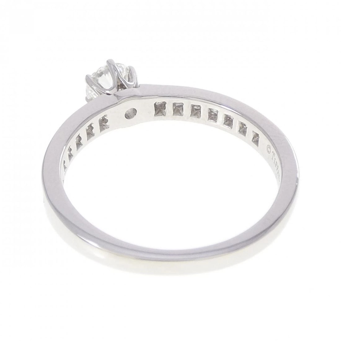 TIFFANY&CO. SOLITAIRE CHANNEL SETTING RING - 2