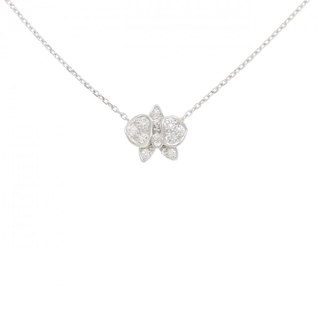 CARTIER CARESSE D'ORCHIDEE NECKLACE: Cartier Caresse d'Orchidee Necklace Brand: CARTIER Type/Style: Cartier Necklace Material: 750 white gold, Main Stone Natural Color: WHITE GOLD Size: Length38?41cm Actual Size Pendant length approx. x 