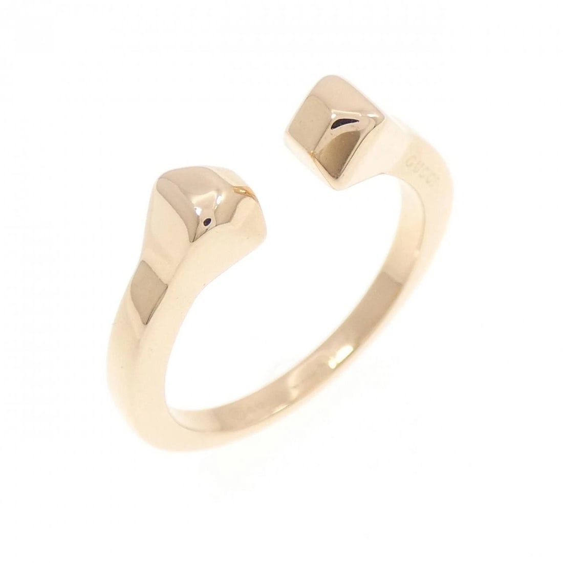 GUCCI CHIODO RING: Gucci Chiodo Ring Brand: GUCCI Type/Style: Gucci Ring Material: 750 Pink Gold, Color: PINK GOLD Size: US5 3/4(11) Accessories: None Accessories Notice: When purchasing pre-owned goods, please refer
