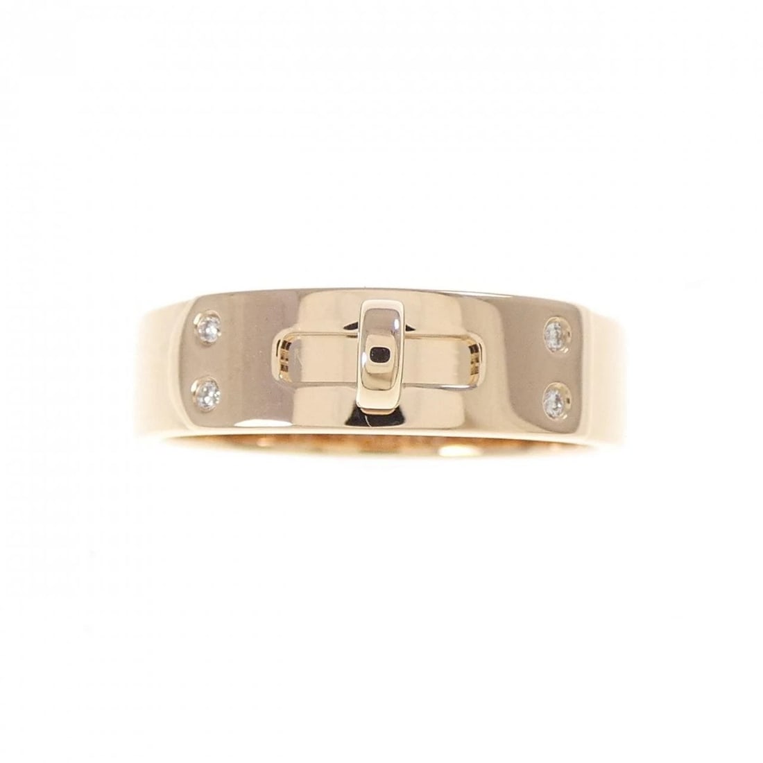 HERMES KELLY RING: Hermes Kelly Ring Brand: HERMES Type/Style: Hermes Ring Material: 750 Pink Gold, Main Stone Natural Color: PINK GOLD Size: US5 1/4(50) Accessories: None Accessories Notice: When purchasing pre-owned