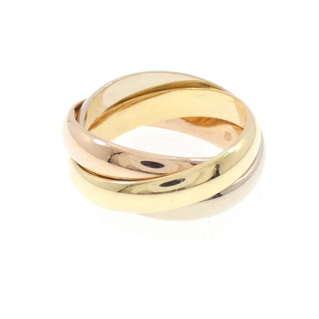 CARTIER TRINITY RING: Cartier Trinity ring Brand: CARTIER Type/Style: Cartier Ring Material: 750 Yellow Gold/750 White Gold/750 Pink Gold, Color: WG,YG,PG Size: US6 1/4(52) Accessories: None Accessories Notice: