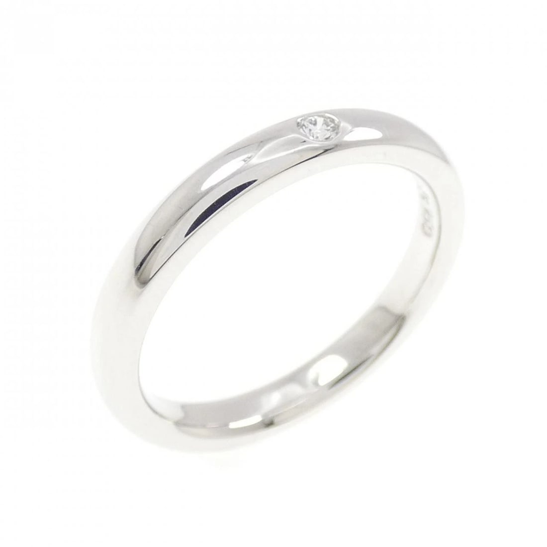 TIFFANY&CO. STACKING BAND RING: TIFFANY&Co. Stacking Band Ring Brand: TIFFANY&Co. Type/Style: TIFFANY & Co. Ring Material: Platinum950, Main Stone Natural Color: silver Size: US5 Accessories: None Accessories Notice: When