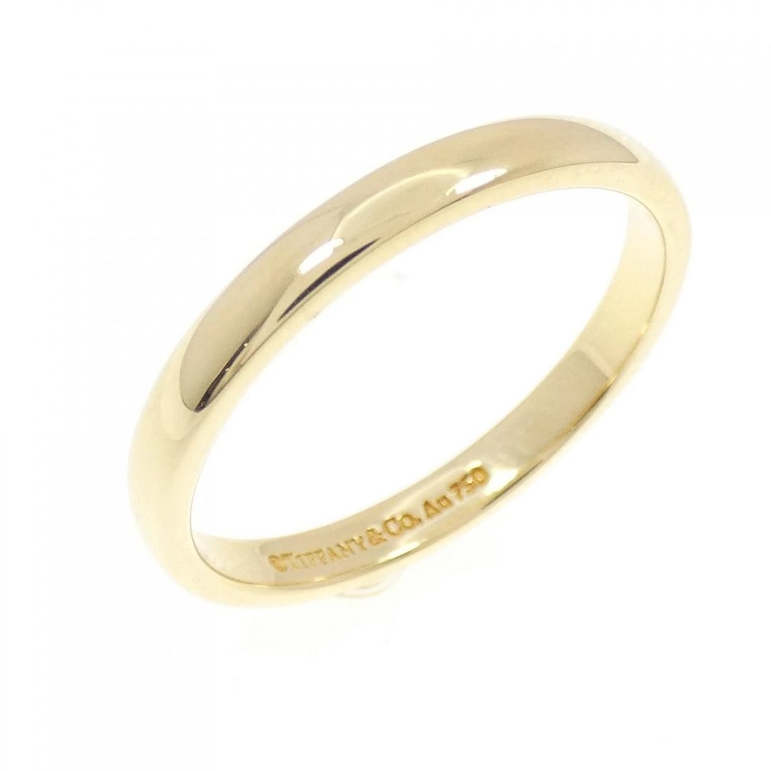 TIFFANY & CO. FOREVER WEDDING BAND RING: TIFFANY & Co. Forever Wedding Band Ring Brand: TIFFANY&Co. Type/Style: TIFFANY & Co. Ring Material: 750 yellow gold, Color: yellow gold Size: US9 1/2 Accessories: None Accessories Notice: When