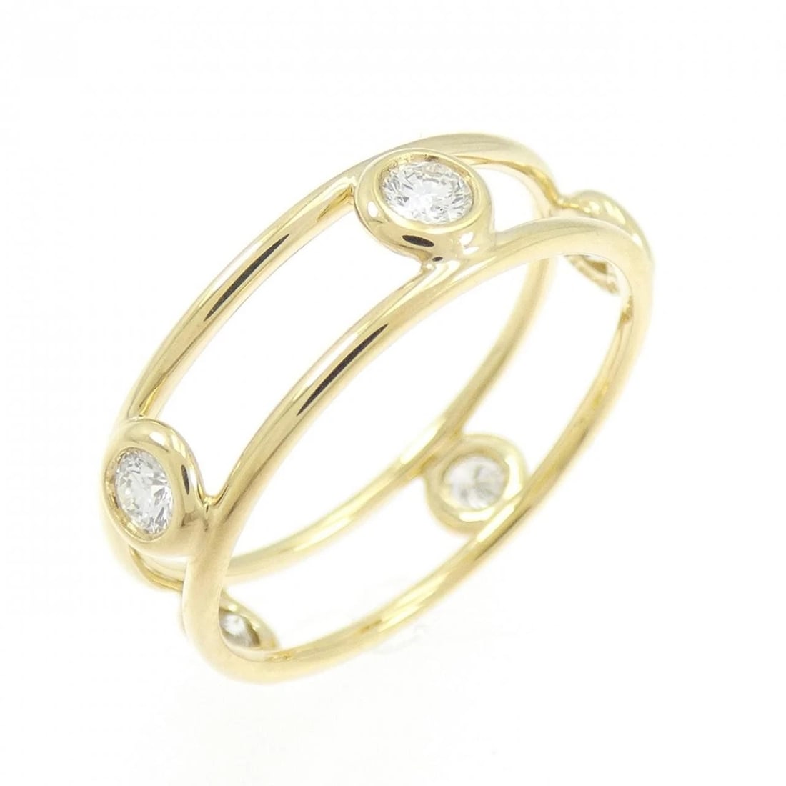 TIFFANY & CO. DOUBLE WIRE RING: TIFFANY & Co. Double Wire Ring Brand: TIFFANY&Co. Type/Style: TIFFANY & Co. Ring Material: 750 yellow gold, Main Stone Natural Color: YELLOW GOLD Size: US6 1/4 Accessories: None Accessories Notice: