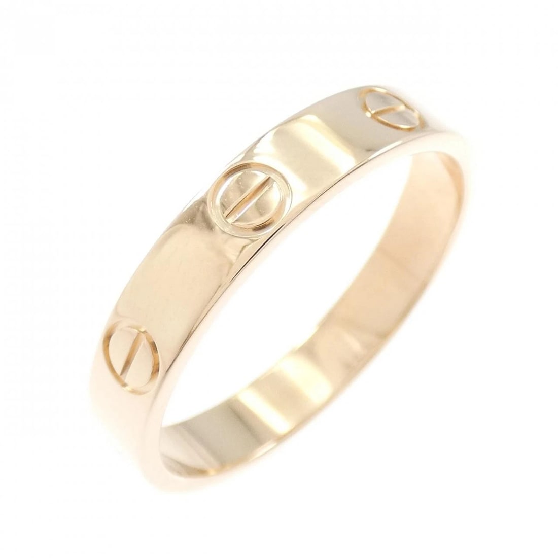 CARTIER MINI LOVE RING: Cartier Mini Love Ring Brand: CARTIER Type/Style: Cartier Ring Material: 750 Pink Gold, Color: pink gold Size: US5 1/2(51) Accessories: None Accessories Notice: When purchasing pre-owned goods,