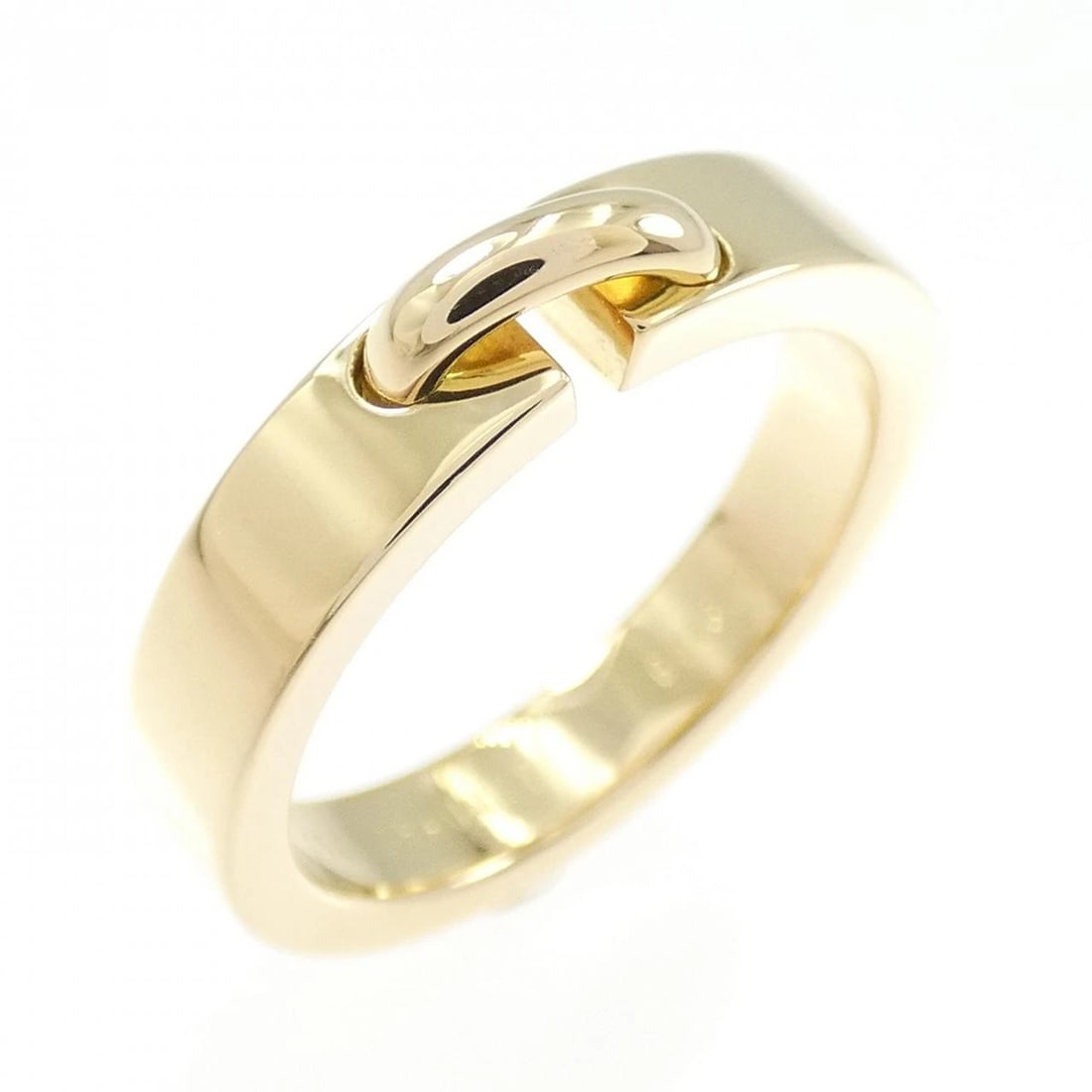 CHAUMET LIEN RING: Chaumet Lien Ring Brand: Chaumet Type/Style: Chaumet Ring Material: 750 yellow gold, Color: YELLOW GOLD Size: US5 1/2 Accessories: None Accessories Notice: When purchasing pre-owned goods, please