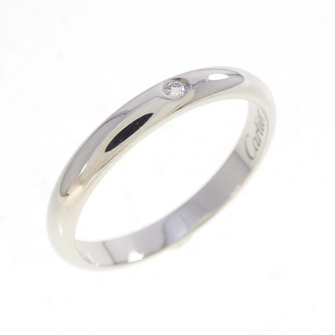 CARTIER WEDDING RING: Cartier Wedding Ring Brand: CARTIER Type/Style: Cartier Ring Material: Platinum950, Main Stone Natural Color: SILVER Size: US5(49) Accessories: None Accessories Notice: When purchasing pre