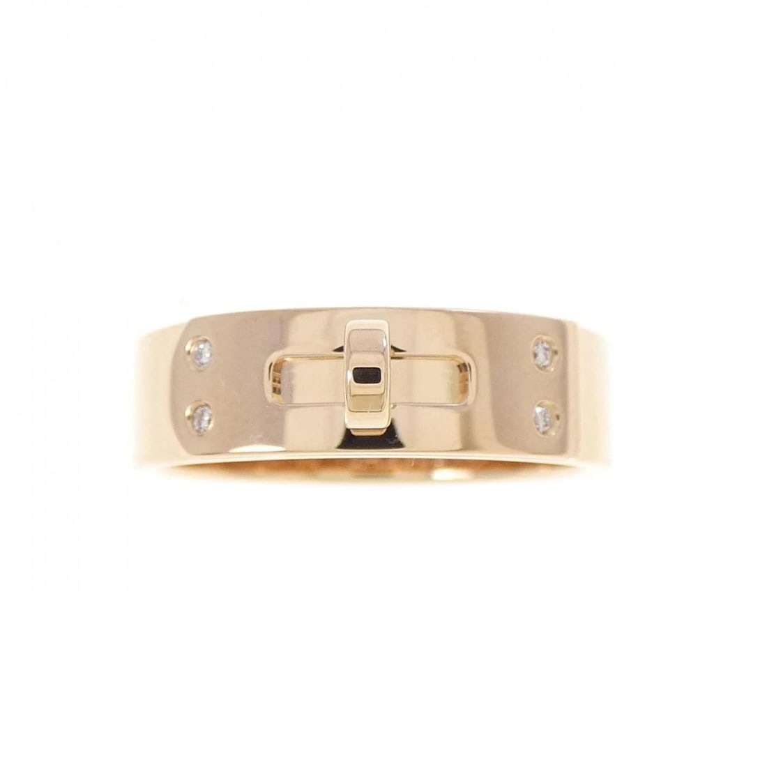 HERMES KELLY RING: Hermes Kelly Ring Brand: HERMES Type/Style: Hermes Ring Material: 750 Pink Gold, Main Stone Natural Color: PINK GOLD Size: US5(49) Accessories: None Accessories Notice: When purchasing pre-owned
