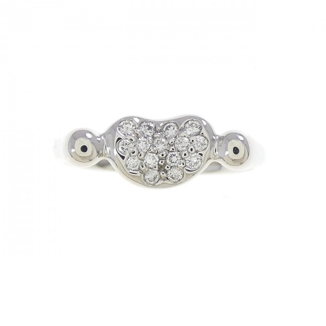 TIFFANY & CO. BEANS RING: TIFFANY & Co. Beans Ring Brand: TIFFANY&Co. Type/Style: TIFFANY & Co. Ring Material: Platinum950, Main Stone Natural Color: SILVER Size: US4 3/4 Accessories: None Accessories Notice: When