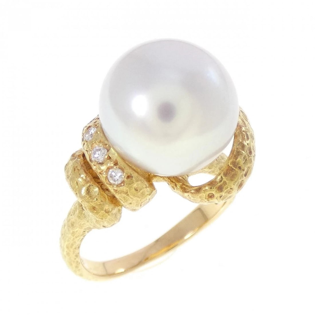 TASAKI WHITE SOUTH SEA PEARL RING: TASAKI White South Sea Pearl Ring Brand: TASAKI Type/Style: Tasaki Ring Material: K18 yellow gold, Main Stone White Butterfly Pearl Color: YELLOW GOLD Size: US6 Accessories: None Accessories Notice: