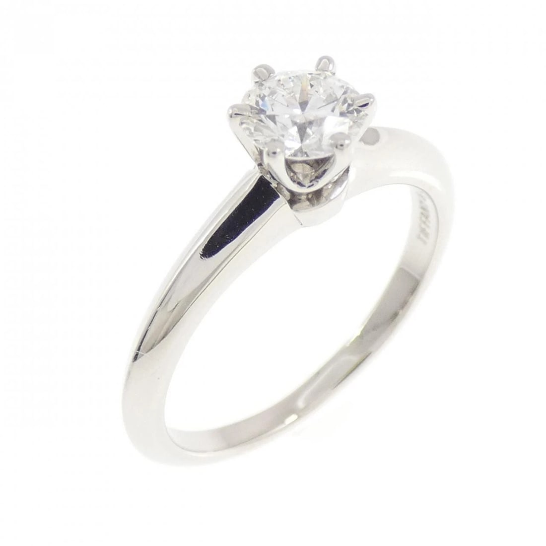TIFFANY & CO. CLASSIC SOLITAIRE RING: TIFFANY & Co. Classic Solitaire Ring Brand: TIFFANY&Co. Type/Style: TIFFANY & Co. Ring Material: Platinum950, Main Stone Natural Color: SILVER Size: US5 1/4 Accessories: None Accessories Notice: When