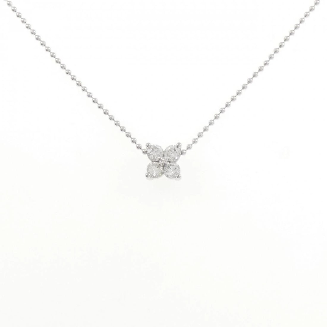 TASAKI FLOWER DIAMOND NECKLACE: TASAKI Flower Diamond Necklace Brand: TASAKI Type/Style: Tasaki Necklace Material: 14 white gold, Main Stone Natural Color: WHITE GOLD Size: Length41cm Actual Size Pendant length approx. x width