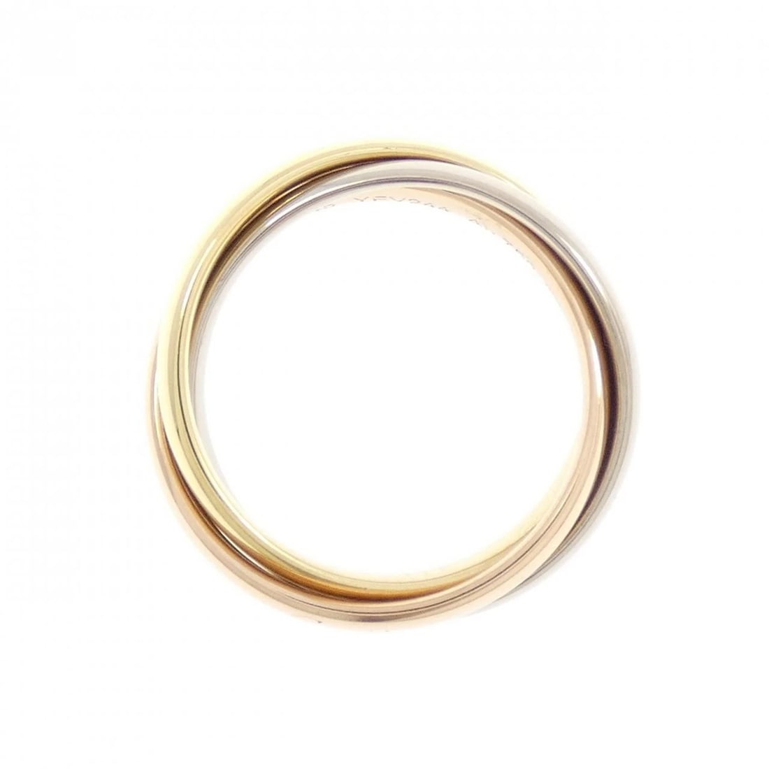 CARTIER TRINITY SMALL RING: Cartier Trinity small ring Brand: CARTIER Type/Style: Cartier Ring Material: 750 Yellow Gold/750 White Gold/750 Pink Gold, Color: WG,PG,YG Size: US3 1/4(45) Accessories: None Accessories Notice: When