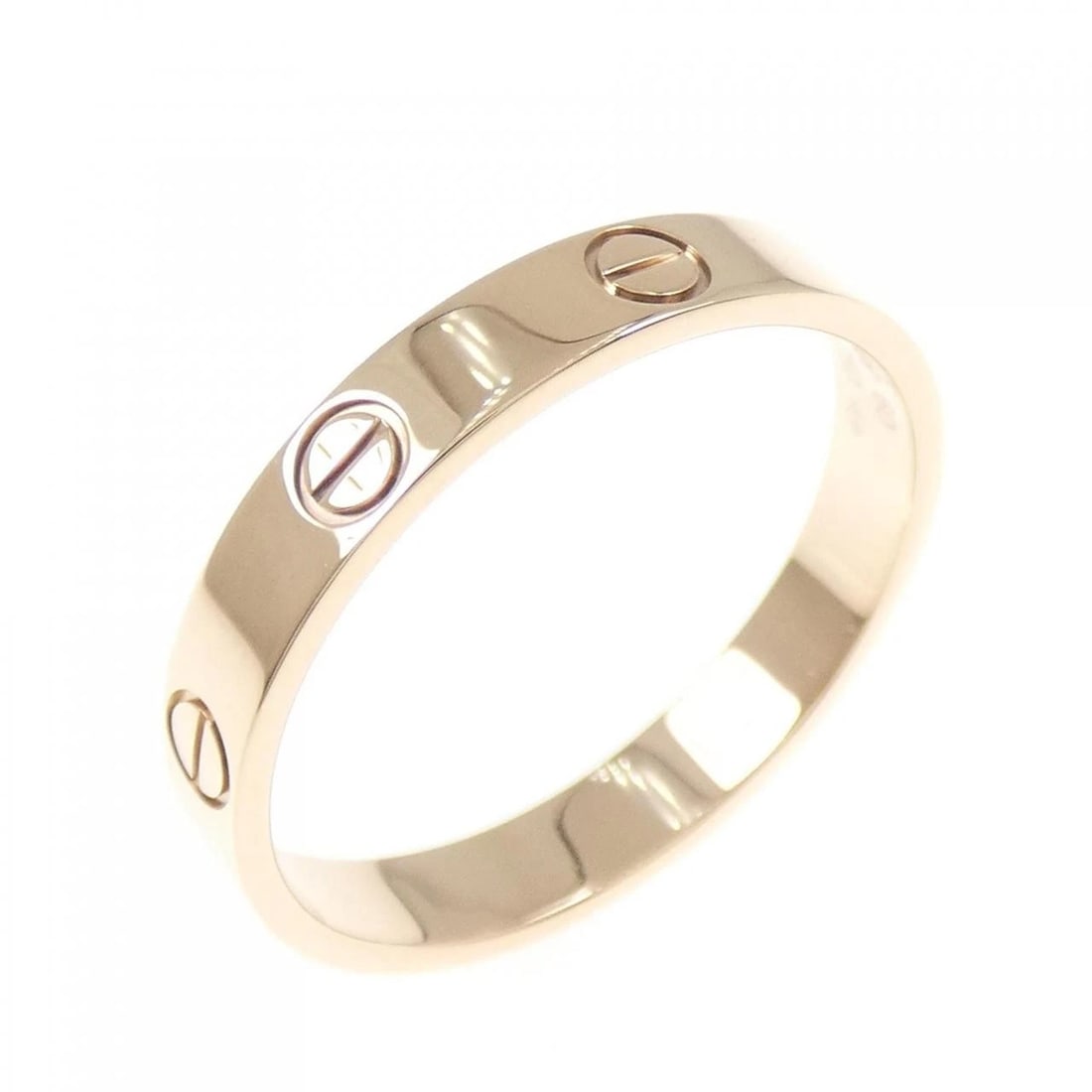 CARTIER MINI LOVE RING: Cartier Mini Love Ring Brand: CARTIER Type/Style: Cartier Ring Material: 750 Pink Gold, Color: PINK GOLD Size: US9 1/4(60) Accessories: None Accessories Notice: When purchasing pre-owned goods,