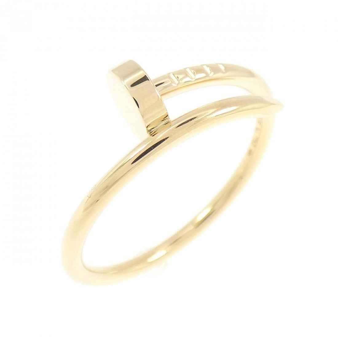 CARTIER JUSTE UN CLOU SMALL RING: Cartier Juste un Clou small ring Brand: CARTIER Type/Style: Cartier Ring Material: 750 yellow gold, Color: YELLOW GOLD Size: US8 1/2(58) Accessories: None Accessories Notice: When purchasi