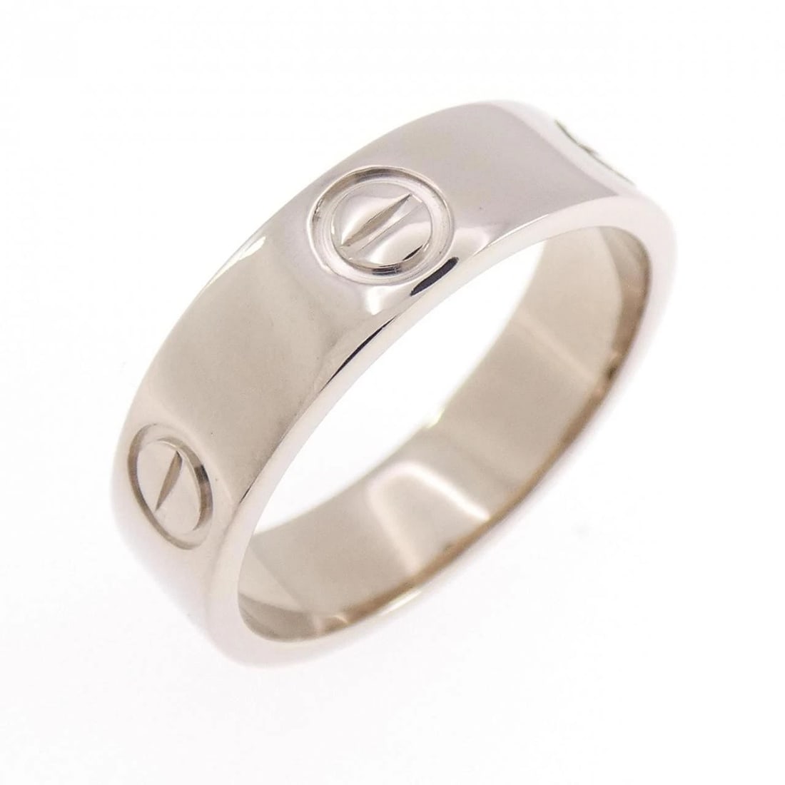 CARTIER LOVE RING: Cartier Love Ring Brand: CARTIER Type/Style: Cartier Ring Material: 750 white gold, Color: WHITE GOLD Size: US7 1/2(56) Accessories: None Accessories Notice: When purchasing pre-owned goods, please