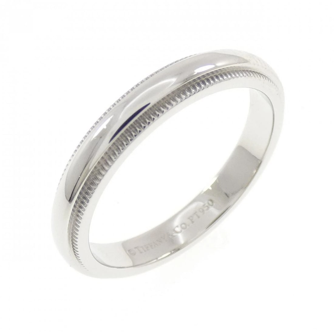 TIFFANY & CO. MILGRAIN RING: TIFFANY & Co. Milgrain Ring Brand: TIFFANY&Co. Type/Style: TIFFANY & Co. Ring Material: Platinum950, Color: SILVER Size: US6 1/4 Accessories: None Accessories Notice: When purchasing pre-owned goods,