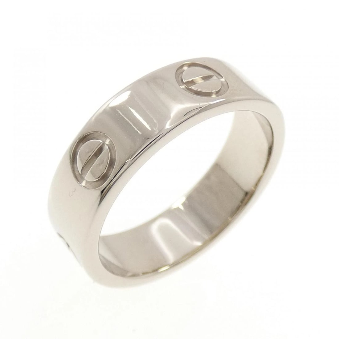 CARTIER LOVE RING: Cartier Love Ring Brand: CARTIER Type/Style: Cartier Ring Material: 750 white gold, Color: WHITE GOLD Size: US6 1/2(53) Accessories: None Accessories Notice: When purchasing pre-owned goods, please