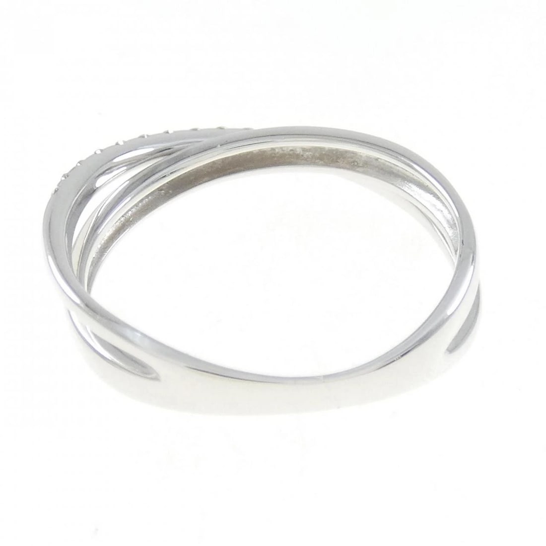 K18WG DIAMOND RING - 2