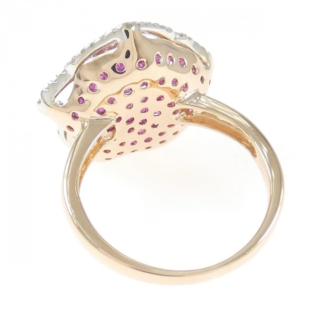 K18PG/K18WG ROSE RUBY RING - 3