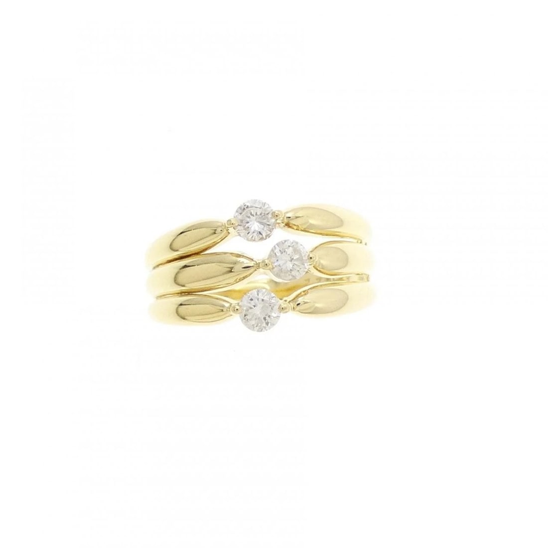 18K YELLOW GOLD DIAMOND PINKY RING (1 of 2)