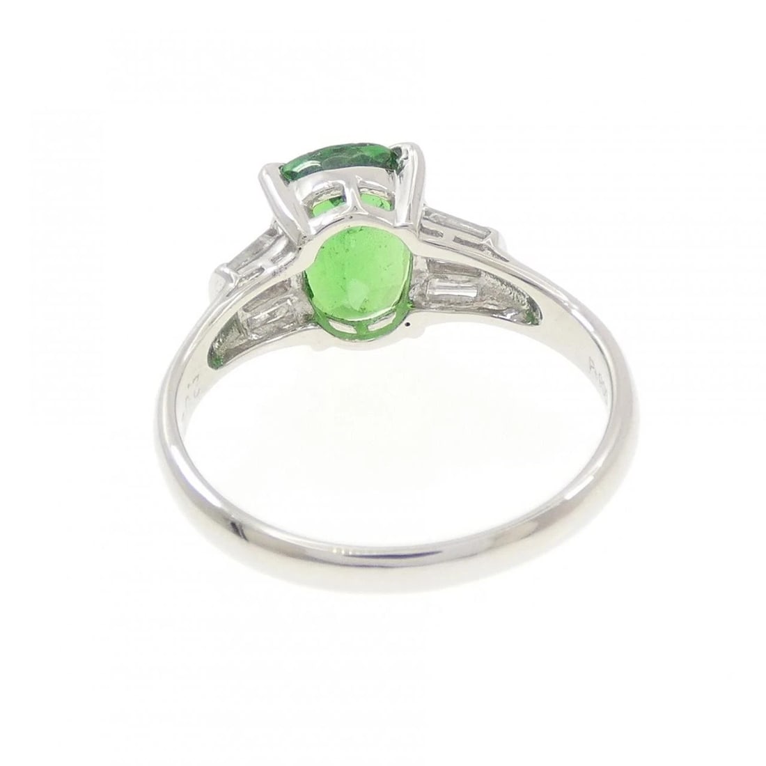 PT900 GREEN GARNET RING - 3