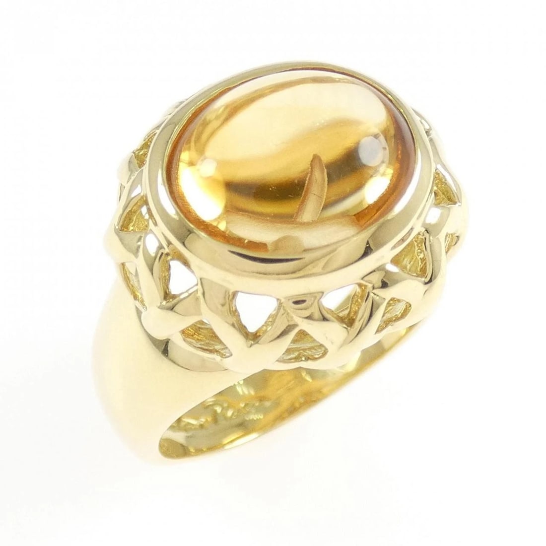 TIFFANY&CO. CITRINE RING: TIFFANY&Co. Citrine Ring Brand: TIFFANY&Co. Type/Style: TIFFANY & Co. Ring Material: 750 yellow gold, Main Stone Citrine Color: YELLOW GOLD Size: US6 1/2 Accessories: None Accessories Noti