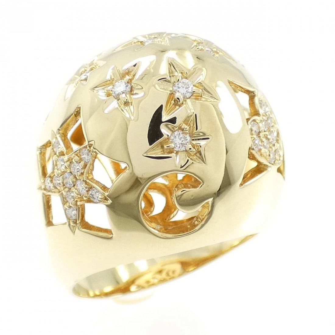 PONTE VECCHIO DIAMOND RING: Ponte Vecchio Diamond Ring Brand: Ponte Vecchio Type/Style: Ponte Vecchio Ring Material: 750 yellow gold, Main Stone Natural Color: YELLOW GOLD Size: US6 1/4 Accessories: None Accessories Notice: