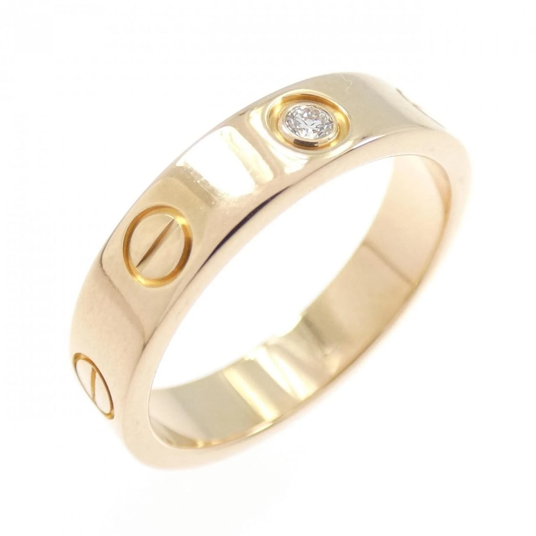 CARTIER MINI LOVE RING: Cartier Mini Love Ring Brand: CARTIER Type/Style: Cartier Ring Material: 750 Pink Gold, Main Stone Natural Color: PINK GOLD Size: US5(49) Accessories: None Accessories Notice: When purchas