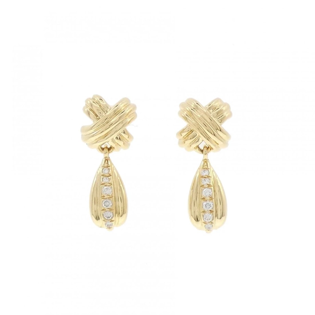 TIFFANY & CO. SIGNATURE PIERCE: TIFFANY & Co. Signature Pierce Brand: TIFFANY&Co. Type/Style: TIFFANY&Co. Pierce/Earring Material: 750 yellow gold, Main Stone Natural Color: YELLOW GOLD Size: Actual Size Approximate dimensions (heig
