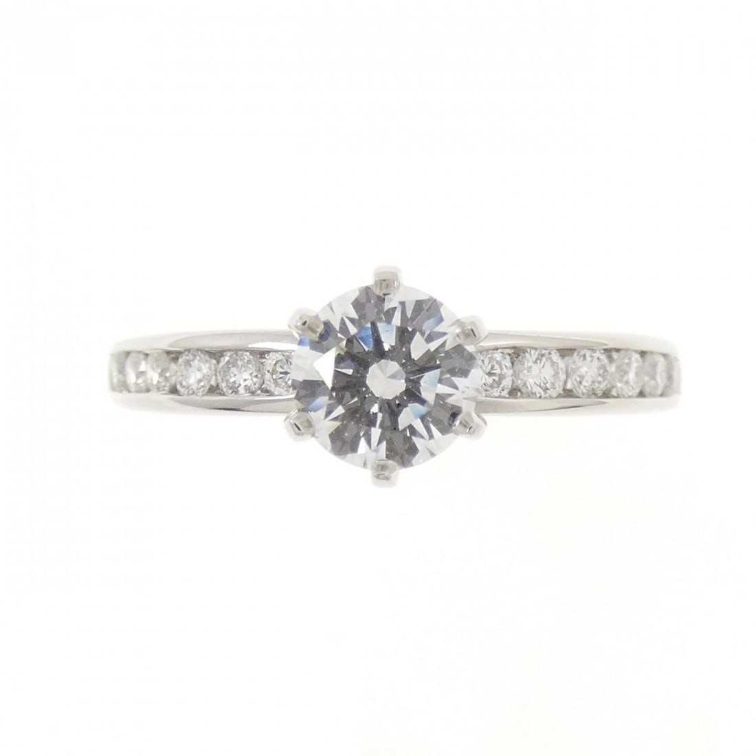 TIFFANY&CO. SOLITAIRE CHANNEL SETTING RING - 2