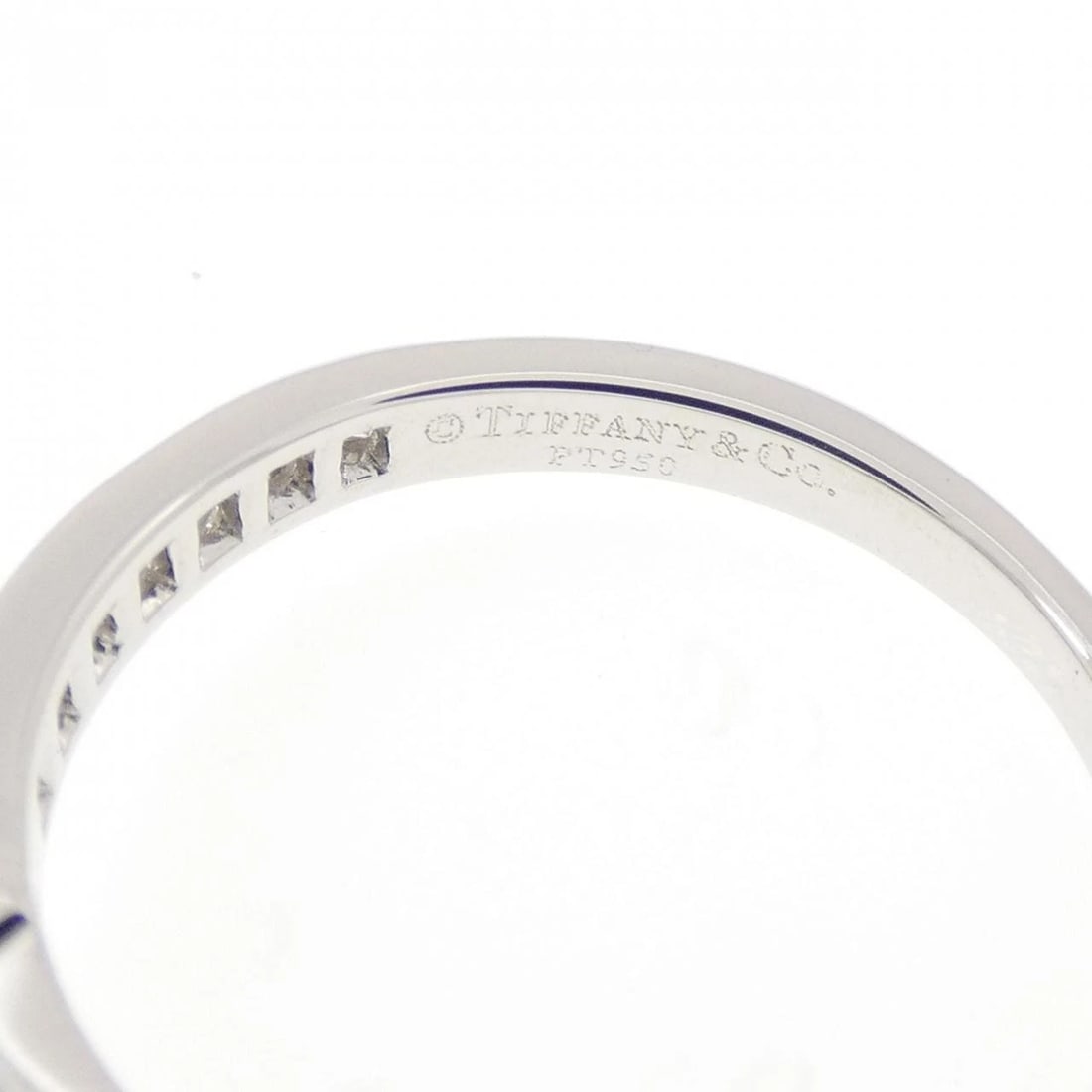 TIFFANY&CO. SOLITAIRE CHANNEL SETTING RING - 4