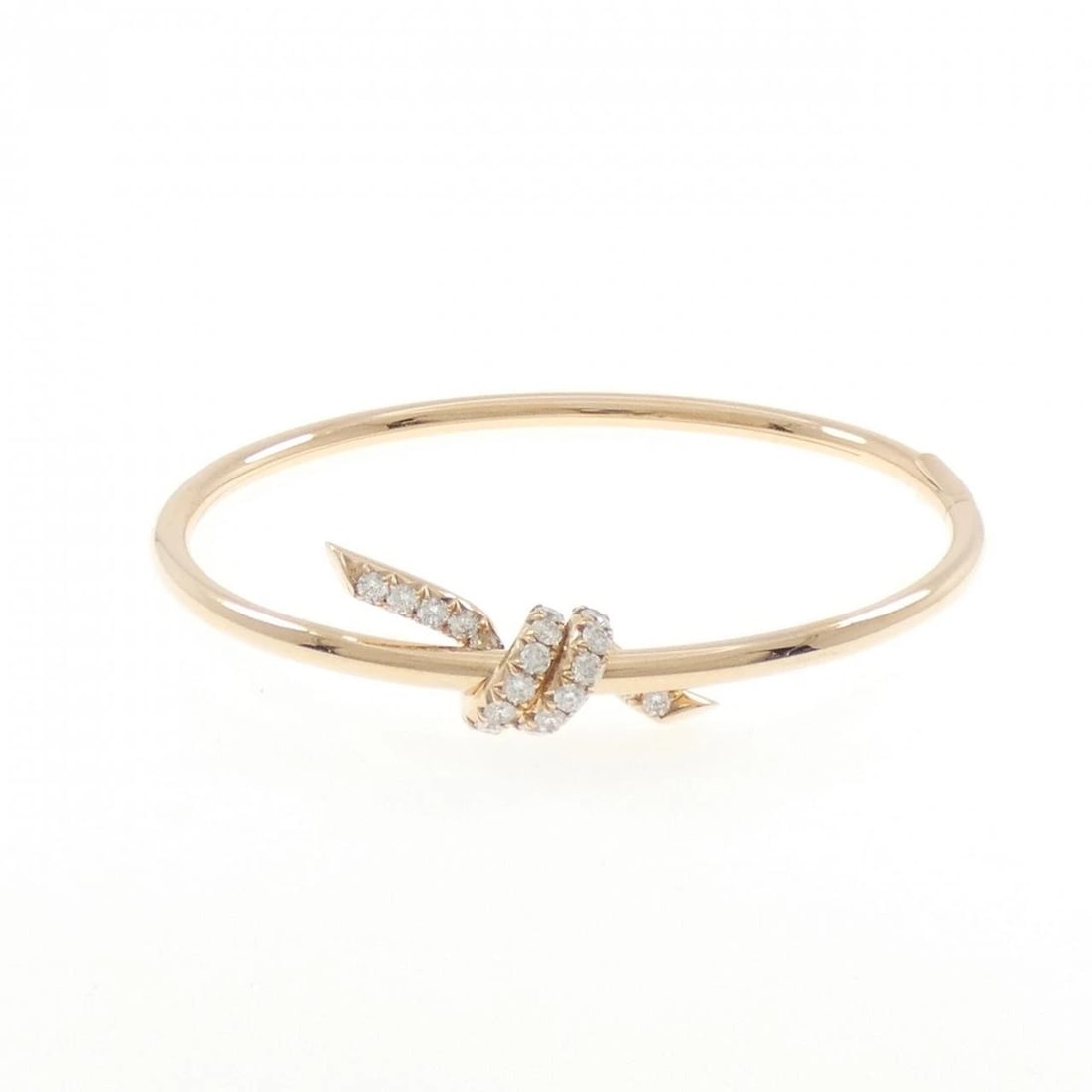 TIFFANY&CO. KNOT BANGLE: TIFFANY&Co. Knot Bangle Brand: TIFFANY&Co. Type/Style: TIFFANY & Co. Bracelet Material: 750 Pink Gold, Main Stone Natural Color: PINK GOLD Size: Length16cm Actual Size Max width approx.: 10.0mm