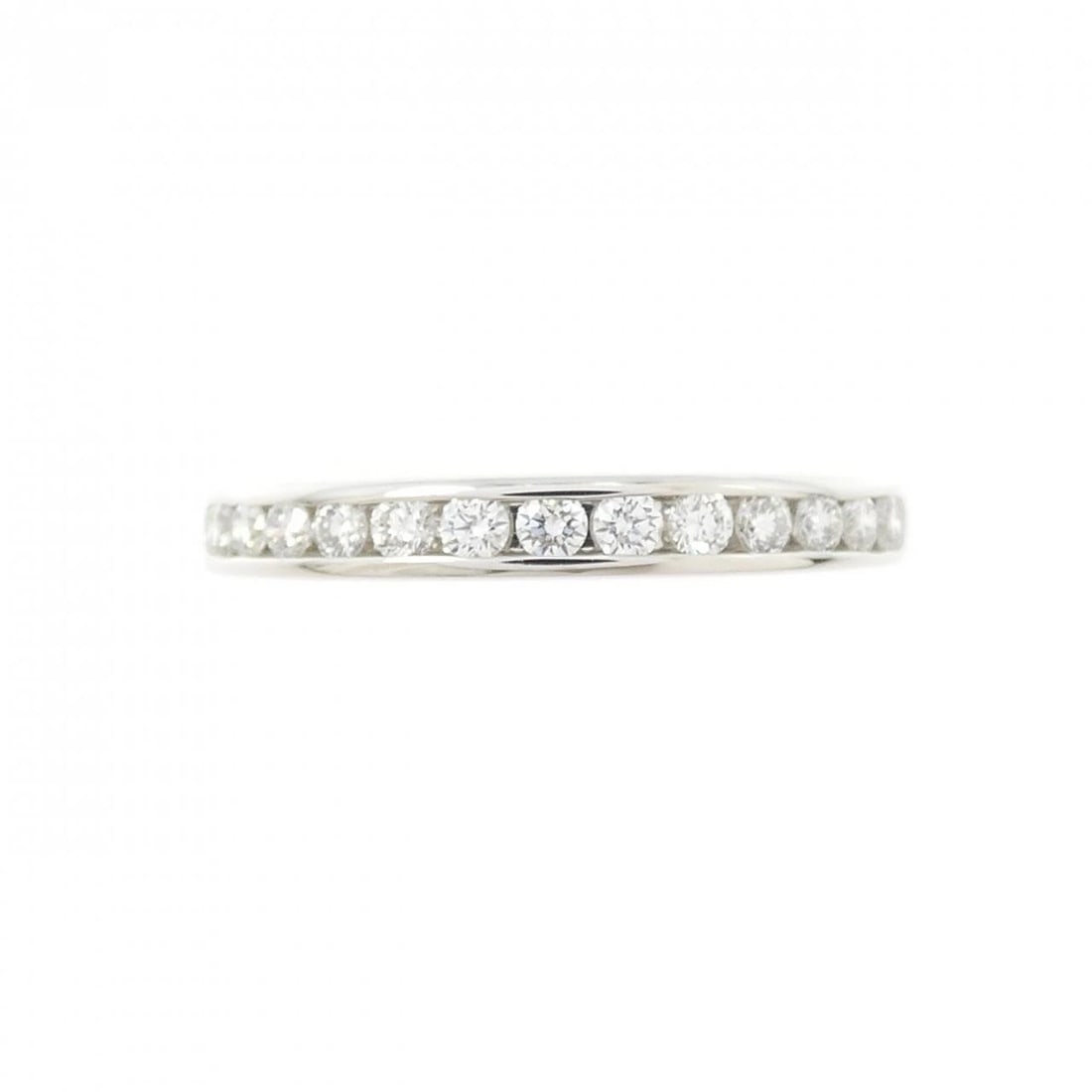 TIFFANY & CO. HALF CIRCLE CHANNEL SETTING RING: TIFFANY & Co. Half Circle Channel Setting Ring Brand: TIFFANY&Co. Type/Style: TIFFANY & Co. Ring Material: Platinum950, Main Stone Natural Color: silver Size: US4 Accessories: None Accessories