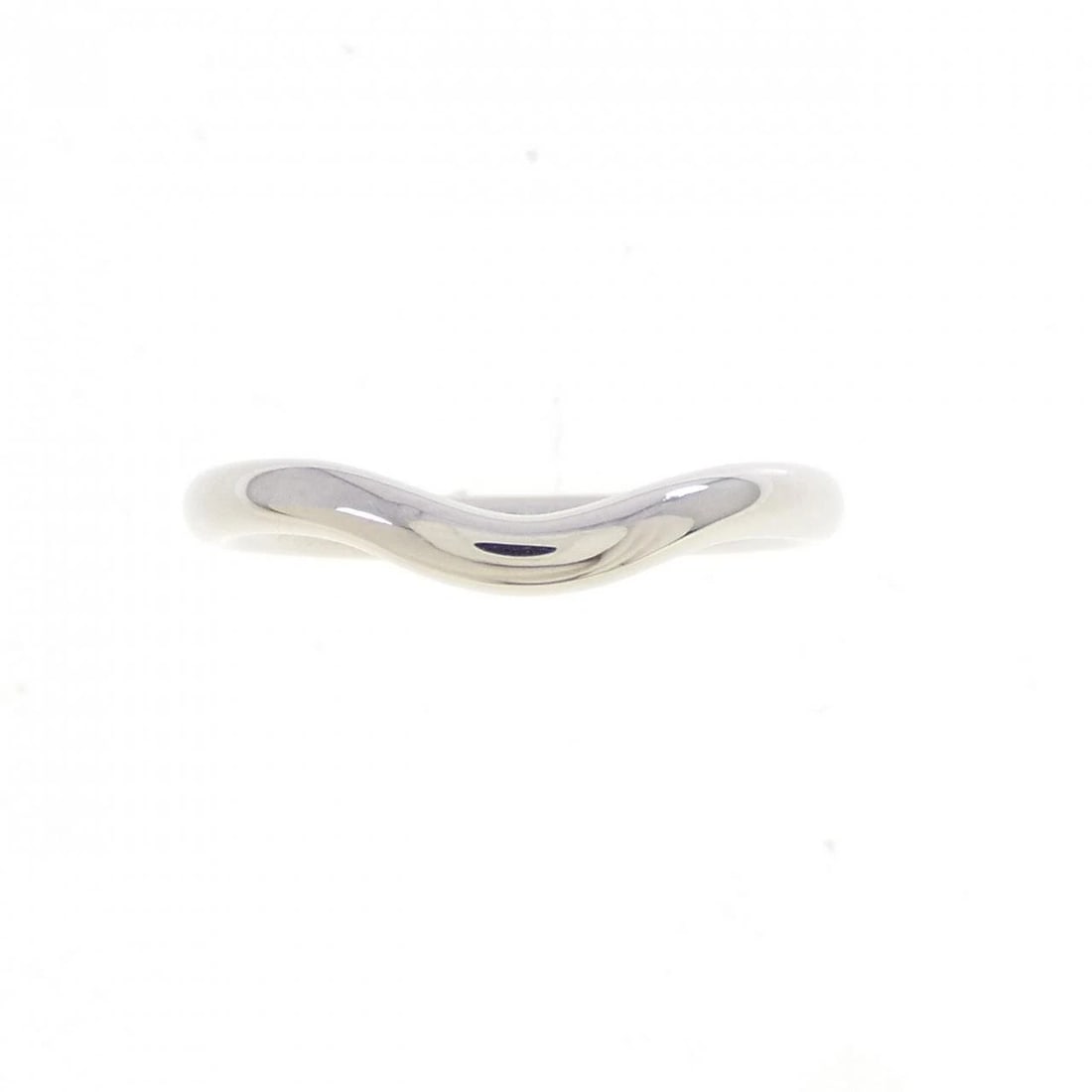 TIFFANY&CO. CURVED RING: TIFFANY&Co. Curved Ring Brand: TIFFANY&Co. Type/Style: TIFFANY & Co. Ring Material: Platinum950, Color: SILVER Size: US4 1/2 Accessories: None Accessories Notice: When purchasing pre-owned goods,