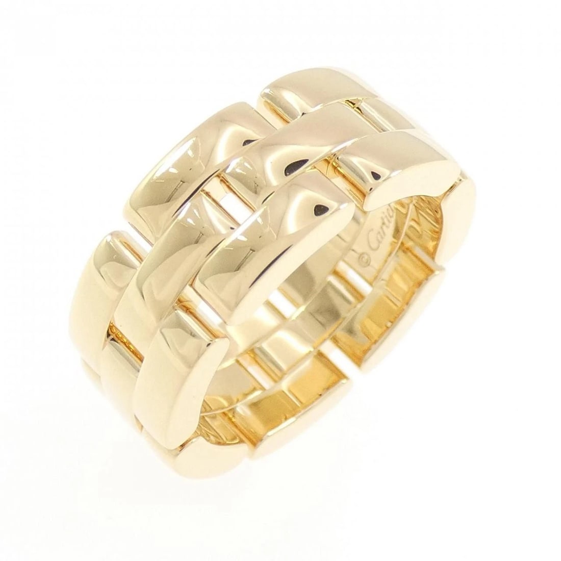 CARTIER MAILLON PANTHERE RING: Cartier Maillon PANTHERE Ring Brand: CARTIER Type/Style: Cartier Ring Material: 750 yellow gold, Color: YELLOW GOLD Size: US5 1/4(49) Accessories: None Accessories Notice: When purchasing