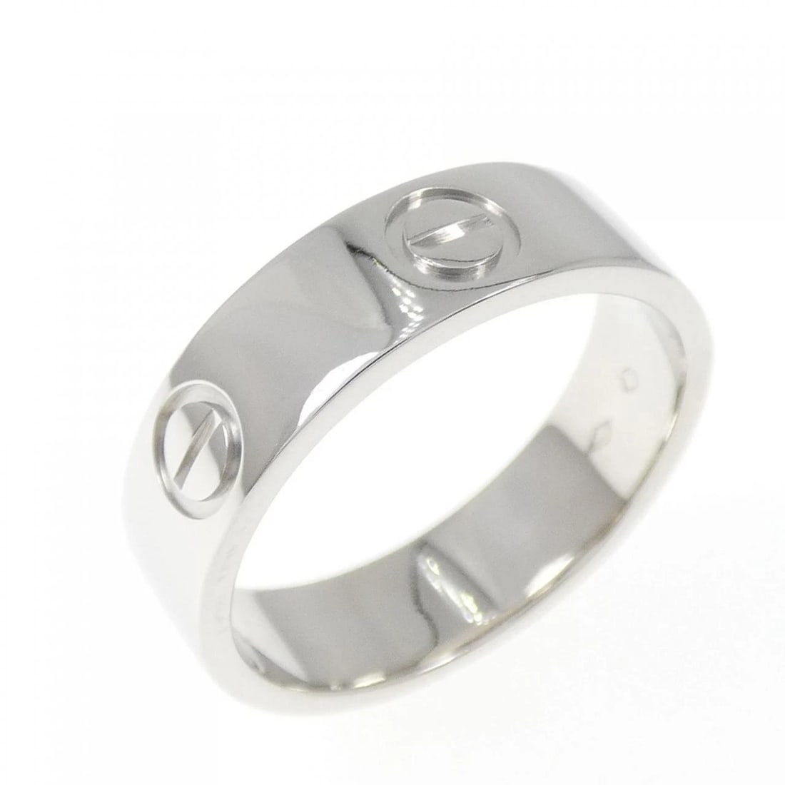 CARTIER LOVE RING: Cartier Love Ring Brand: CARTIER Type/Style: Cartier Ring Material: Platinum950, Color: SILVER Size: US7(54) Accessories: None Accessories Notice: When purchasing pre-owned goods, please refer to the