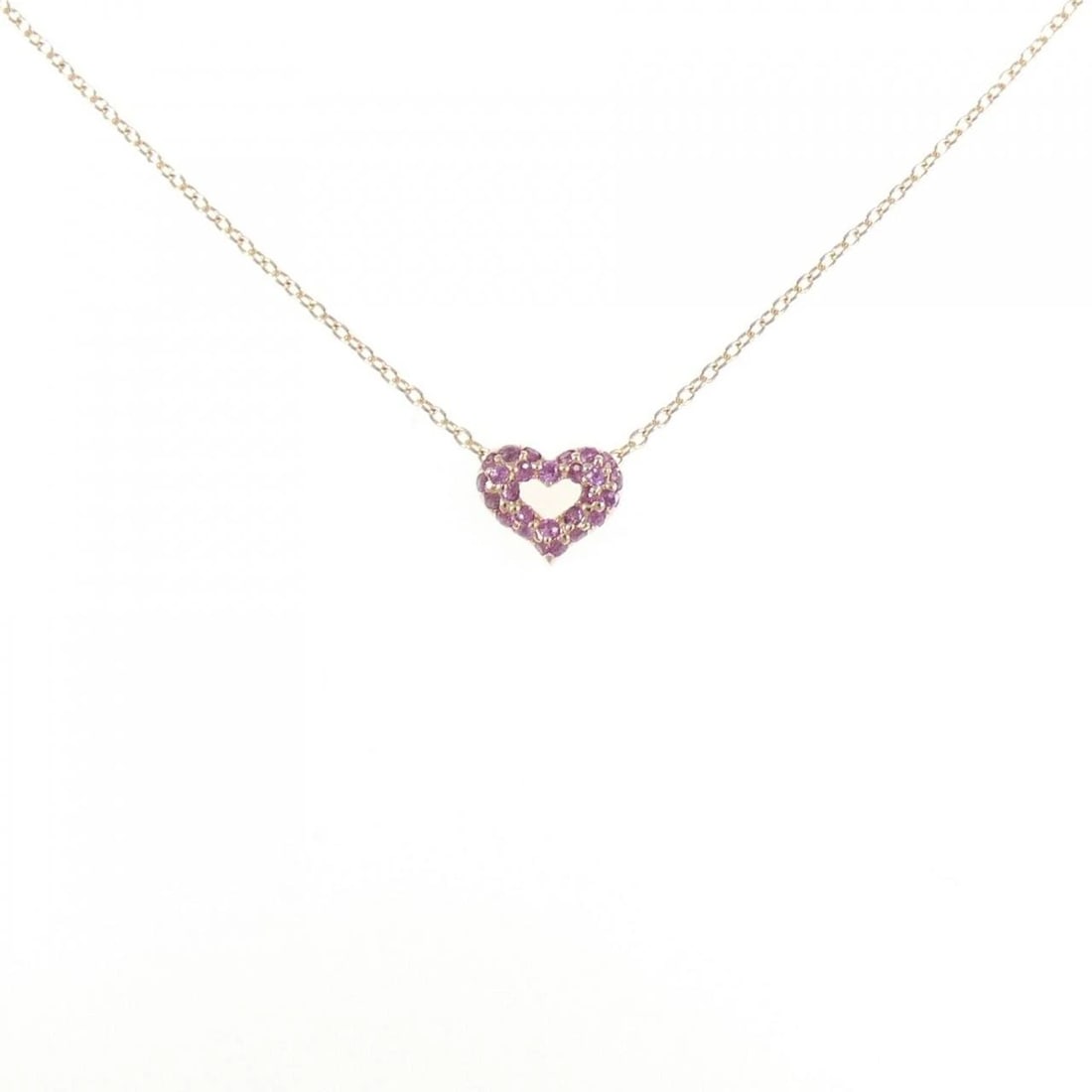 PONTE VECCHIO SAPPHIRE NECKLACE: Ponte Vecchio Sapphire Necklace Brand: Ponte Vecchio Type/Style: Ponte Vecchio Necklace Material: K18 Pink Gold, Main Stone Sapphire Color: PINK GOLD Size: Length36?40cm Actual Size Pendant length