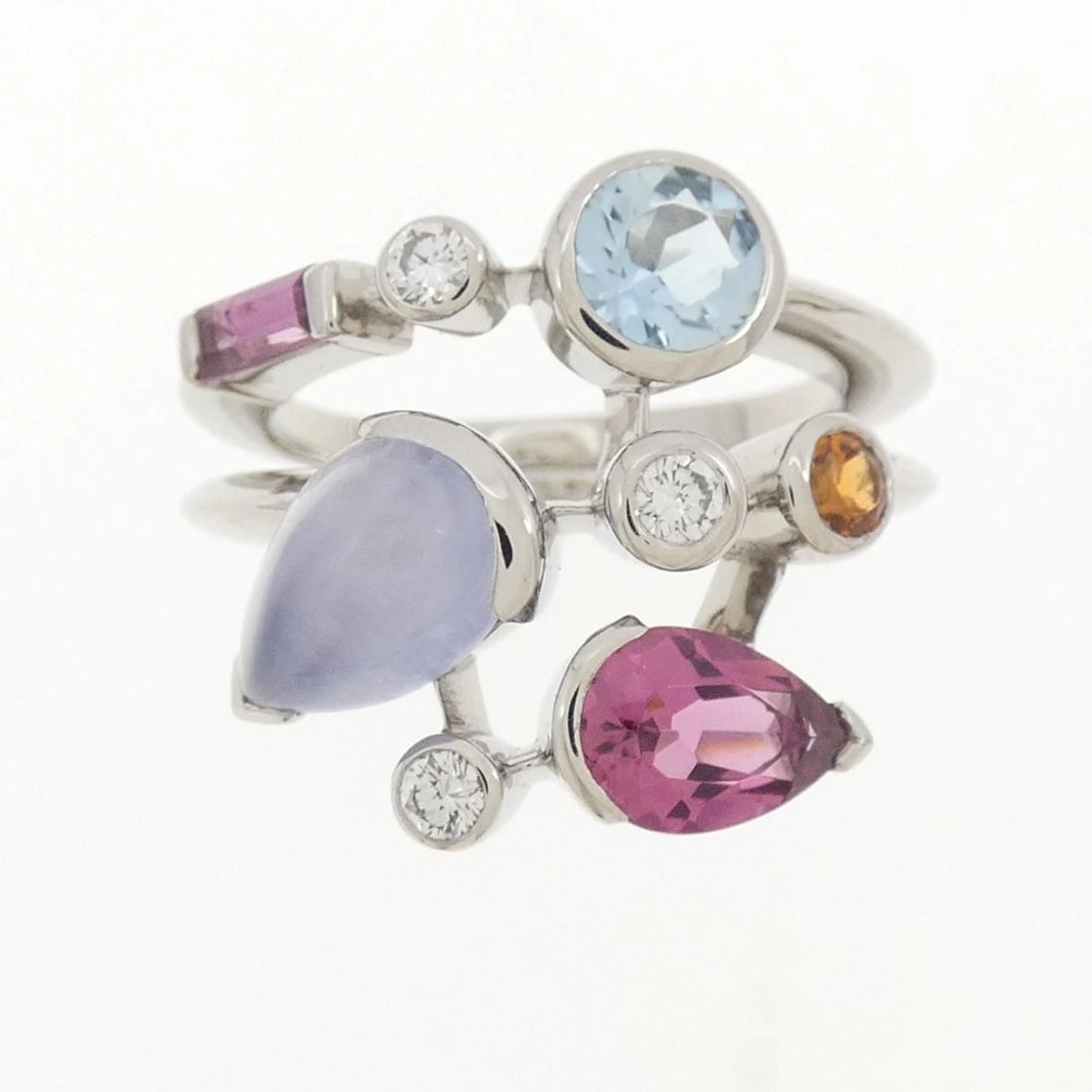 CARTIER COLORED STONE RING - 2