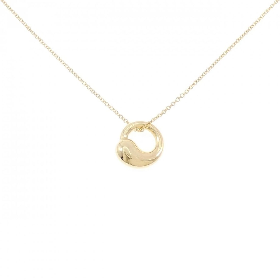 TIFFANY&CO. ETERNAL NECKLACE: TIFFANY&Co. Eternal Necklace Brand: TIFFANY&Co. Type/Style: TIFFANY&Co. Necklace Material: 750 yellow gold, Color: YELLOW GOLD Size: Length40cm Actual Size Pendant length approx. x width approx.: 13.0