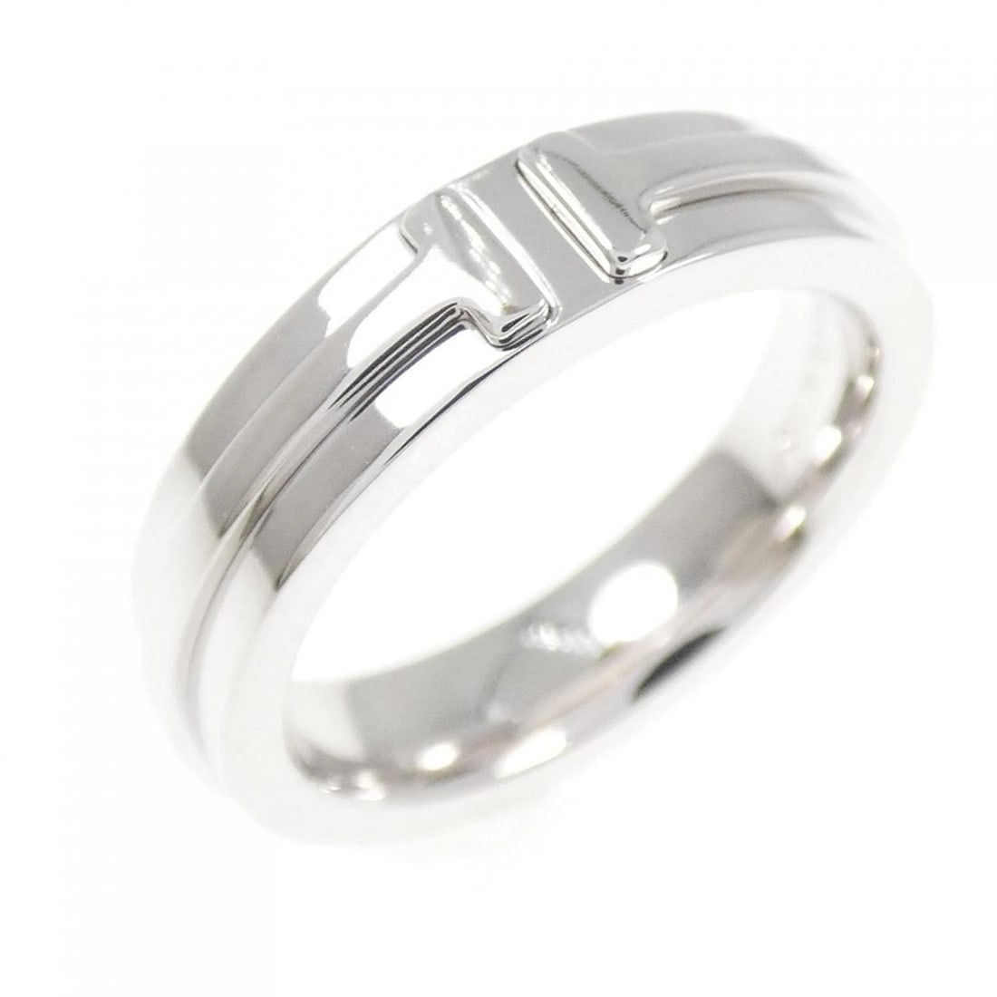TIFFANY & CO. T TWO NARROW RING: TIFFANY & Co. T Two Narrow Ring Brand: TIFFANY&Co. Type/Style: TIFFANY & Co. Ring Material: 750 white gold, Color: WHITE GOLD Size: US4 1/4 Accessories: None Accessories Notice: When purch