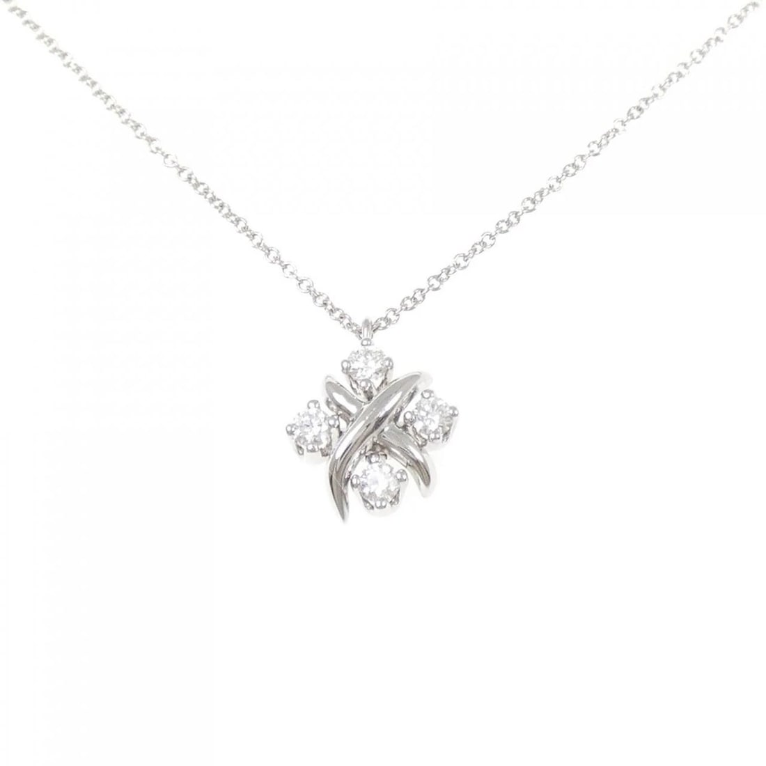 TIFFANY&CO. RING NECKLACE: TIFFANY&Co. Ring Necklace Brand: TIFFANY&Co. Type/Style: TIFFANY&Co. Necklace Material: Platinum950, Main Stone Natural Color: SILVER Size: Length40cm Actual Size Pendant length approx. x width