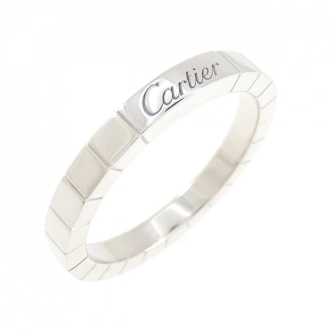 CARTIER LANIER RING: Cartier Lanier Ring Brand: CARTIER Type/Style: Cartier Ring Material: 750 white gold, Color: White Gold Size: US9 1/2(61) Accessories: None Accessories Notice: When purchasing pre-owned go