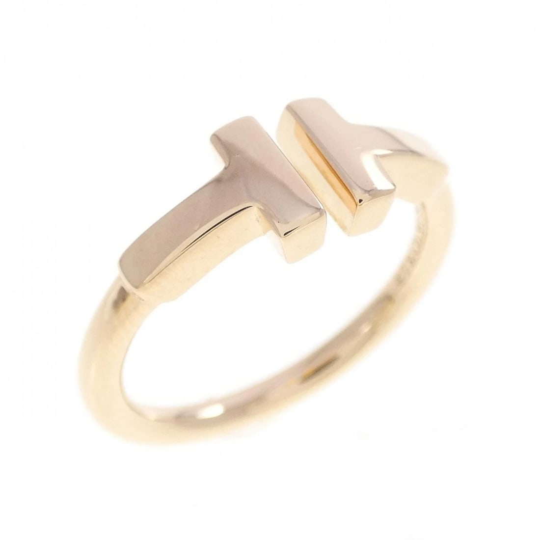 TIFFANY & CO. T-WIRE RING: TIFFANY & Co. T-wire ring Brand: TIFFANY&Co. Type/Style: TIFFANY & Co. Ring Material: 750 Pink Gold, Color: PINK GOLD Size: US4 Accessories: None Accessories Notice: When purchasing pre-ow